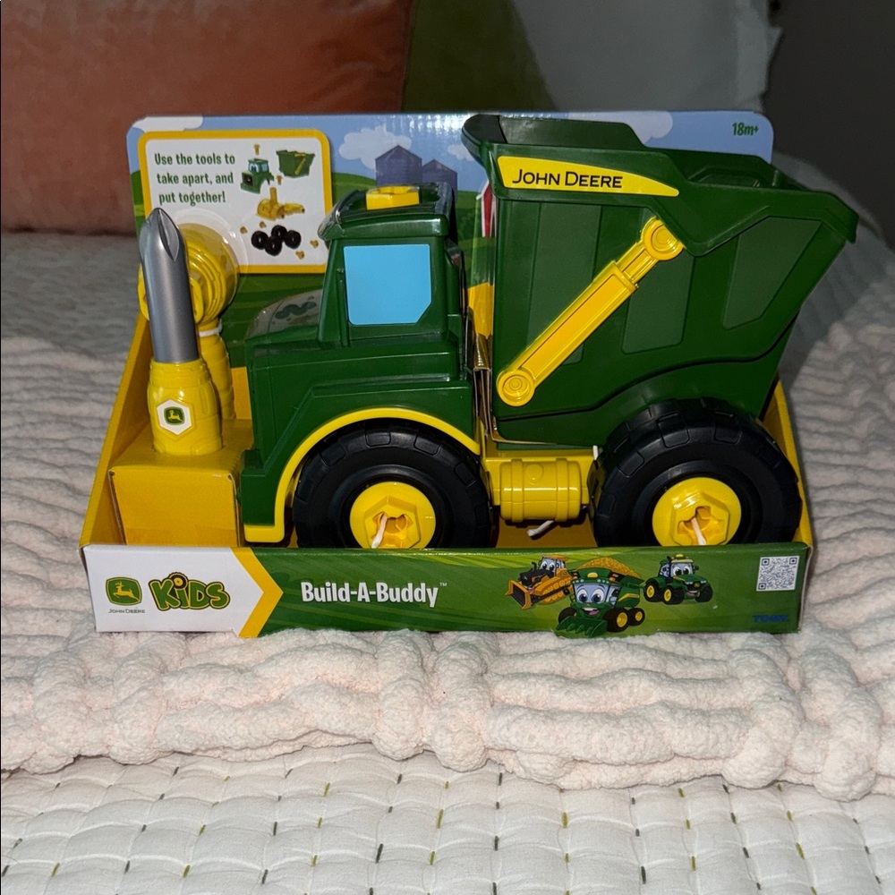 John Deere Green and Yellow Build-A-Buddy Dump Truck